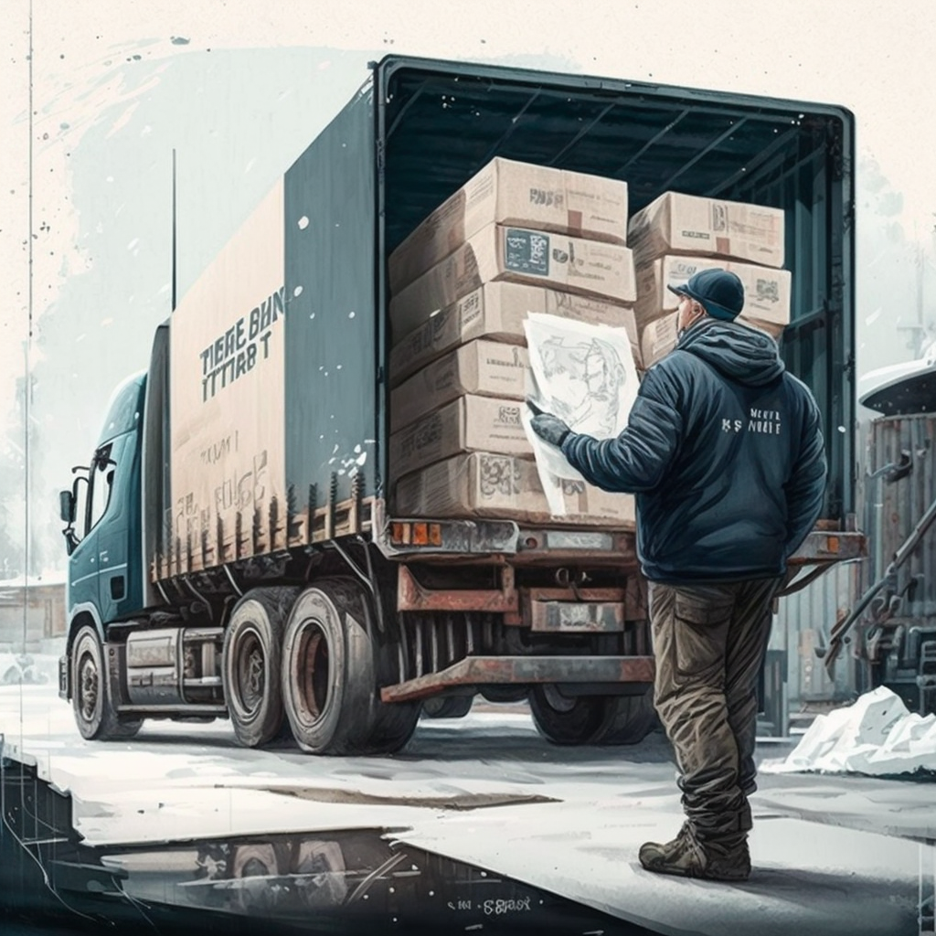 transporteur vérifie son chargement avec une CMR