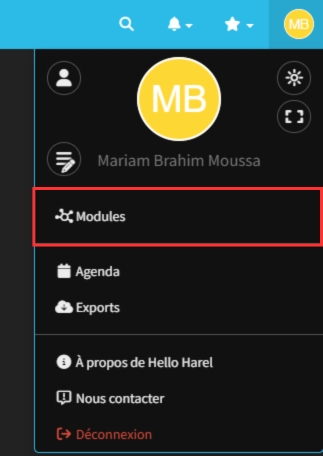 Intégration Toncarton sur Hello Harel : modules