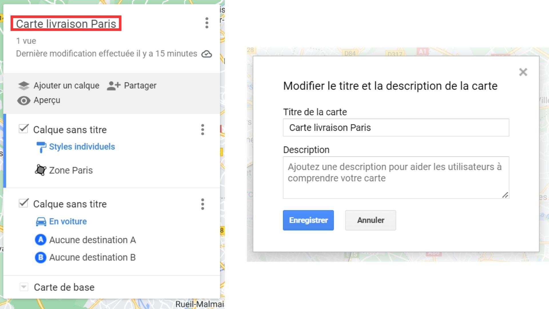 Toncarton : nommer une carte sur google mymaps