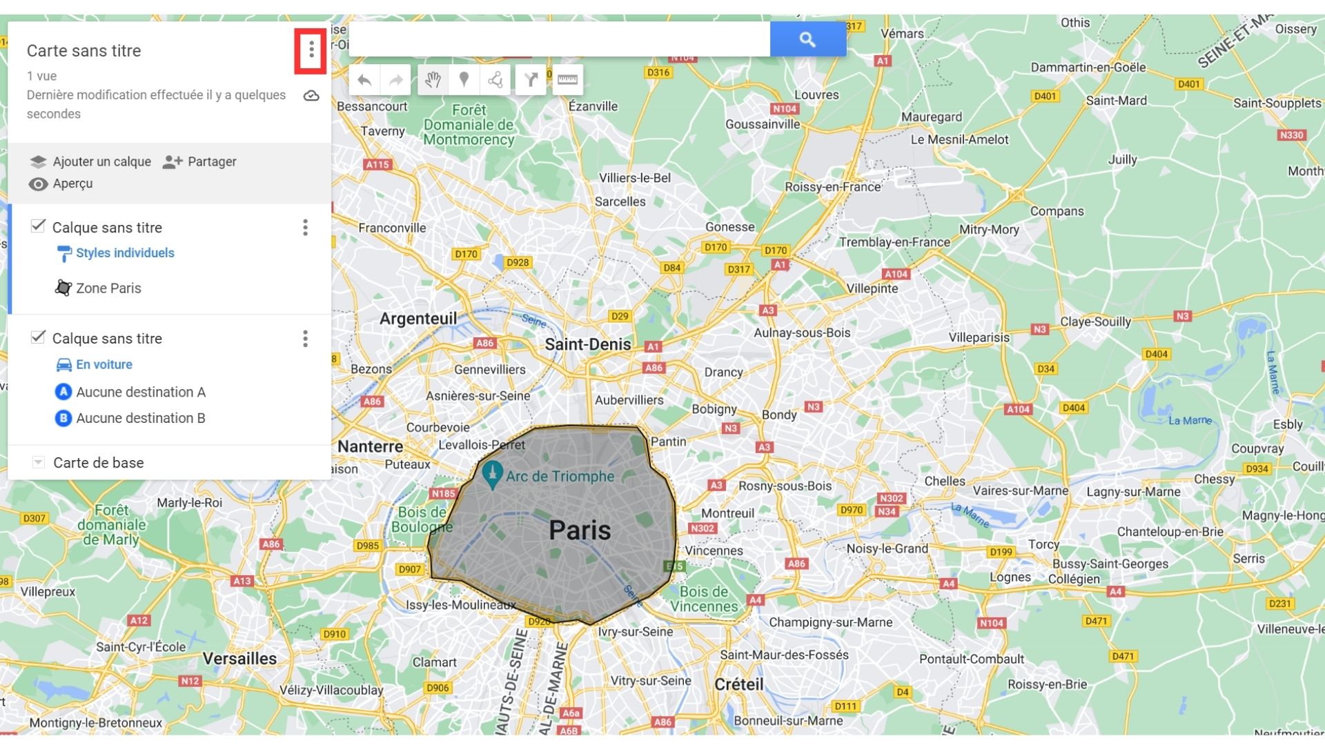 Toncarton : exporter au format KML depuis google mymaps